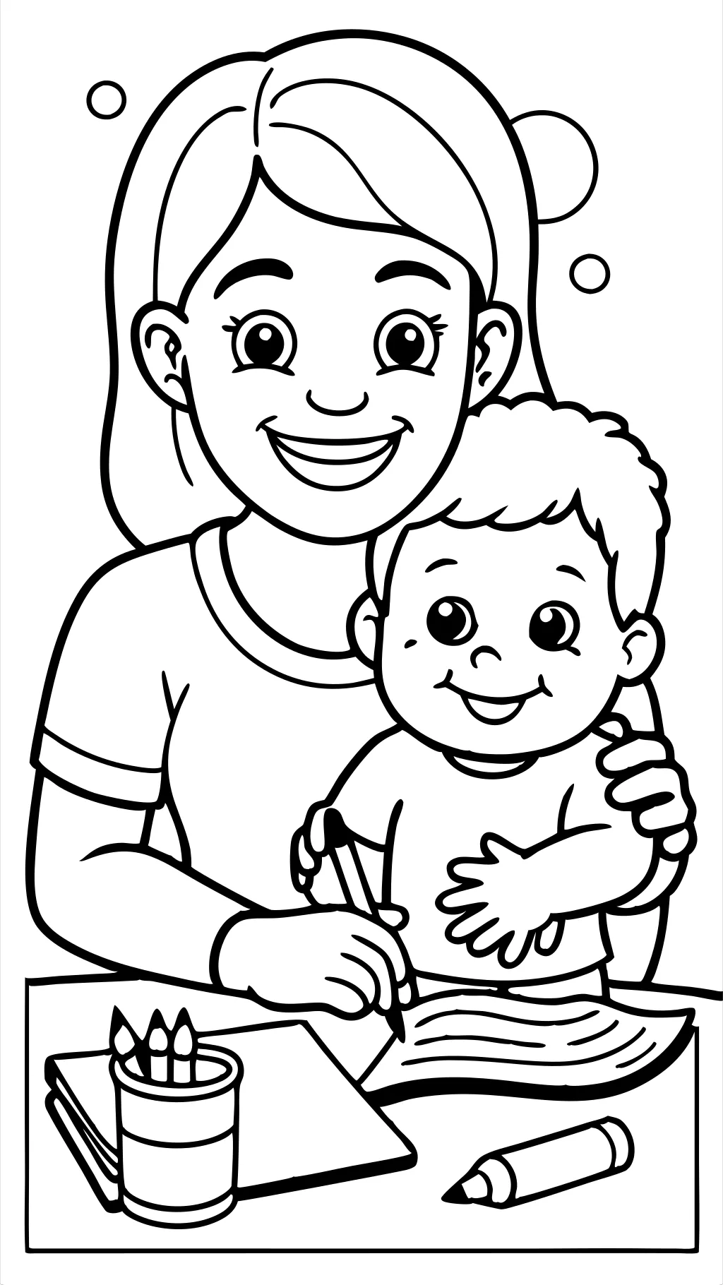 mom coloring pages